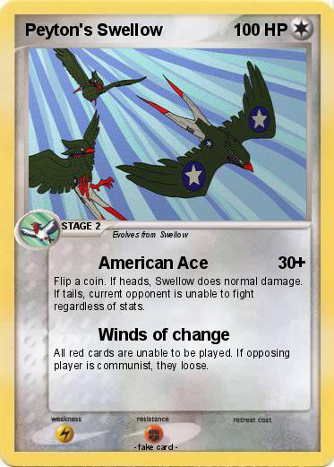 Pokemon Peyton's Swellow
