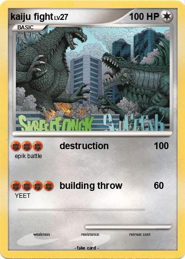 Pokemon kaiju fight