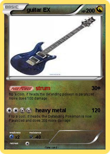 Pokemon guitar EX