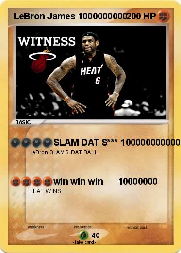 Pokemon LeBron James 1000000000