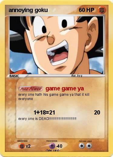 Pokemon annoying goku