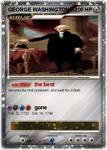 Pokemon GEORGE WASHINGTON