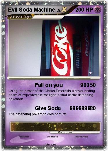 Pokemon Evil Soda Machine