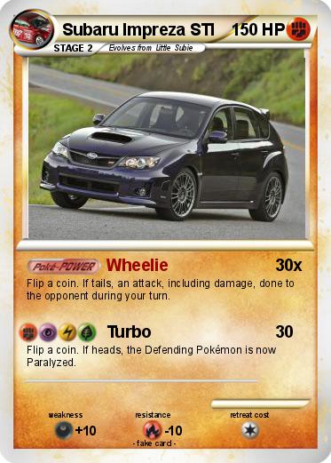 Pokemon Subaru Impreza STI