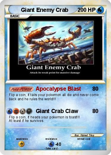 Pokemon Giant Enemy Crab