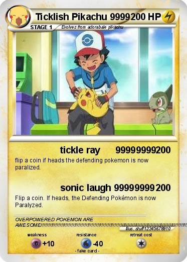 Pokemon Ticklish Pikachu 9999