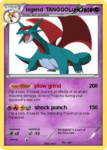 Pokemon legend  TANGGOLurk lv.1000