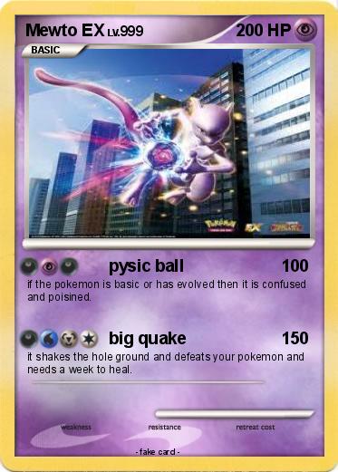 Pokemon Mewto EX