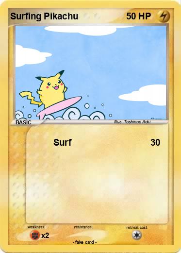 Pokemon Surfing Pikachu