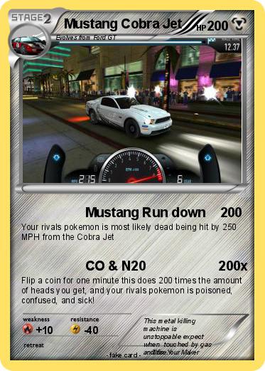 Pokemon Mustang Cobra Jet