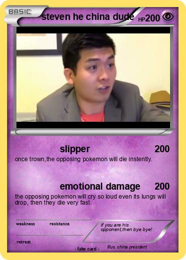 Pokemon steven he china dude