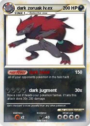Pokemon dark zoruak lv.ex