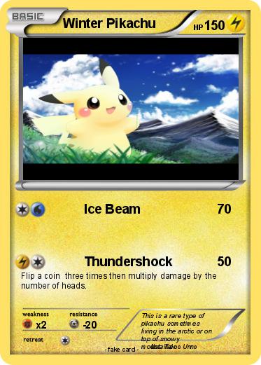Pokemon Winter Pikachu
