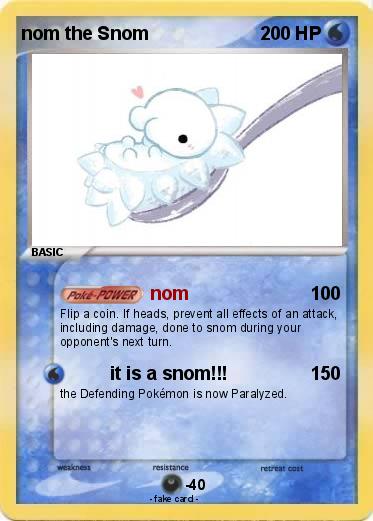 Pokemon nom the Snom
