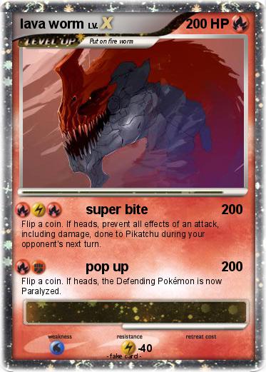 Pokemon lava worm