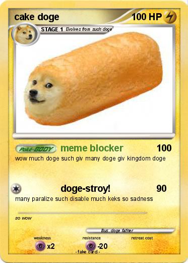 Pokemon cake doge
