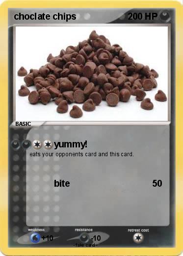 Pokemon choclate chips
