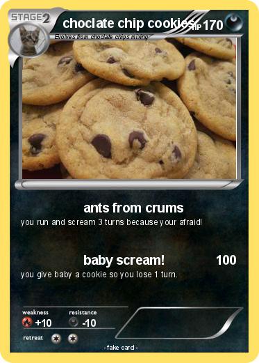 Pokemon choclate chip cookies