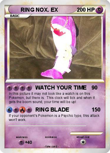 Pokemon RING NOX. EX