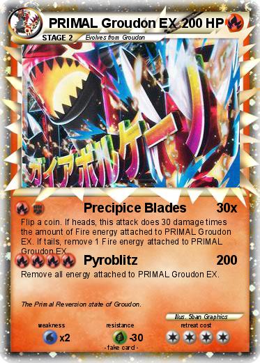 Pokemon PRIMAL Groudon EX