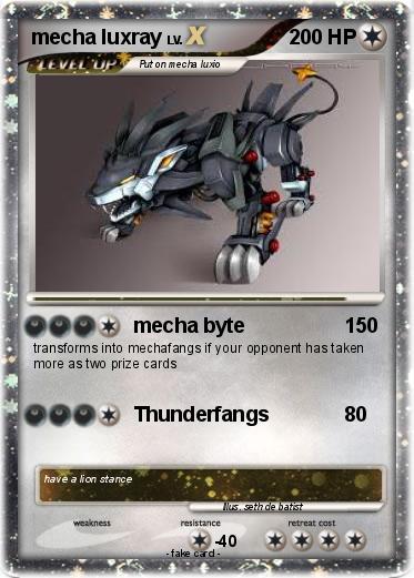 Pokemon mecha luxray