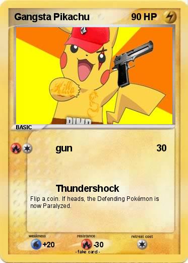 Pokemon Gangsta Pikachu
