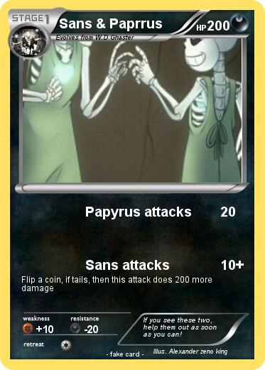 Pokemon Sans & Paprrus