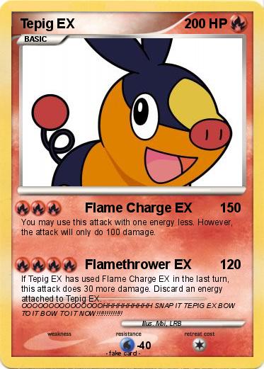 Pokemon Tepig EX