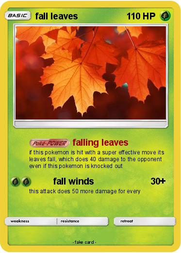 Pokemon fall leaves