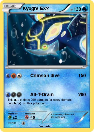 Pokemon Kyogre EXx