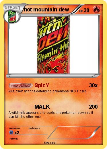 Pokemon hot mountain dew