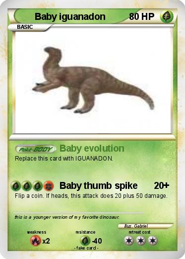 Pokemon Baby iguanadon