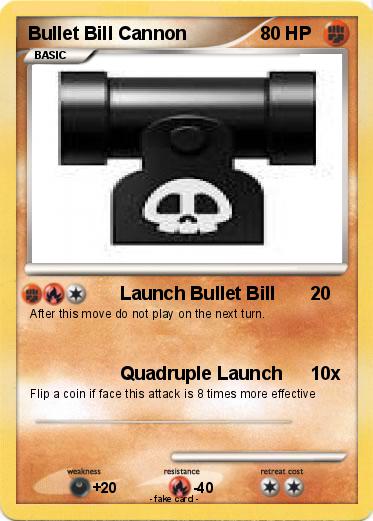 Pokemon Bullet Bill Cannon
