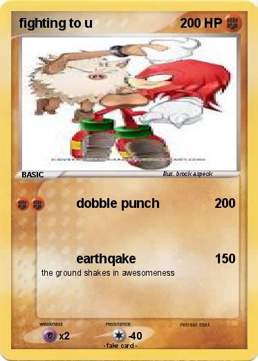 Pokemon fighting to u