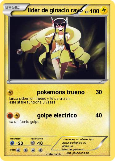 Pokemon lider de ginacio rayo