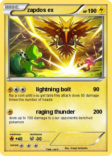 Pokemon zapdos ex