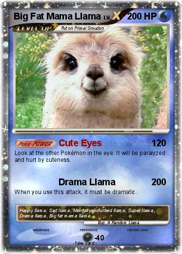 Pokemon Big Fat Mama Llama