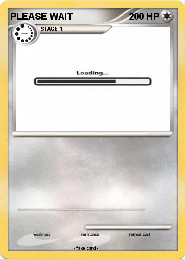 Pokemon PLEASE WAIT