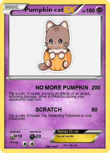Pokemon Pumpkin cat