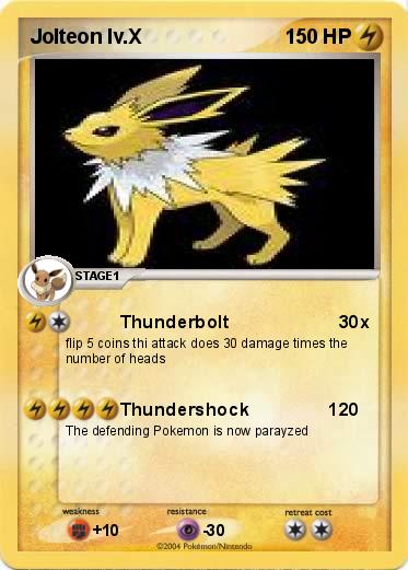Pokemon Jolteon lv.X