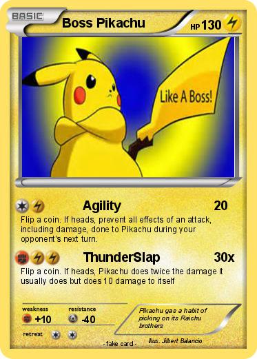 Pokemon Boss Pikachu