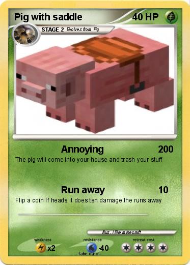 Pokemon Pig with saddle