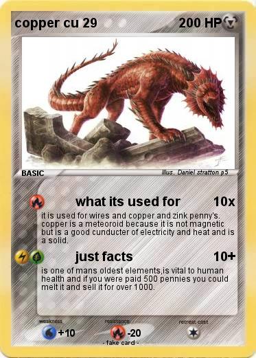 Pokemon copper cu 29
