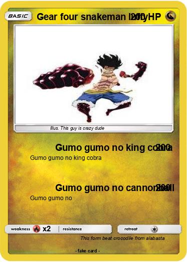 Pokemon Gear four snakeman luffy