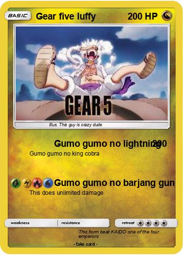 Pokemon Gear five luffy