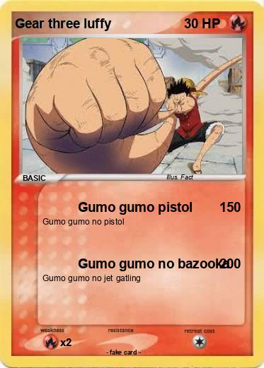 Pokemon Gear three luffy