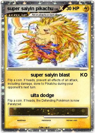 Pokemon super saiyin pikachu