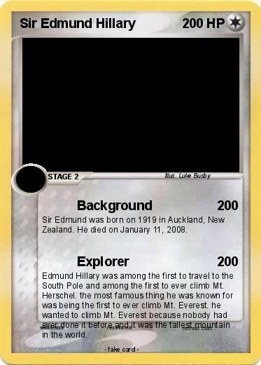 Pokemon Sir Edmund Hillary