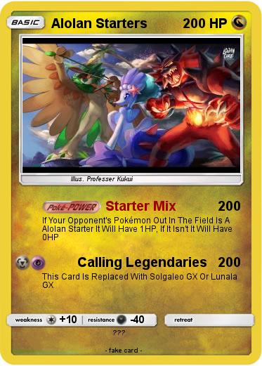 Pokemon Alolan Starters