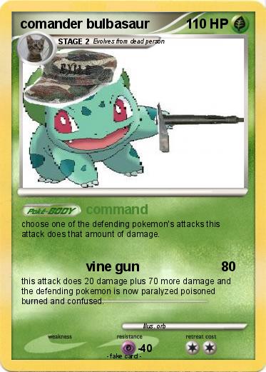 Pokemon comander bulbasaur